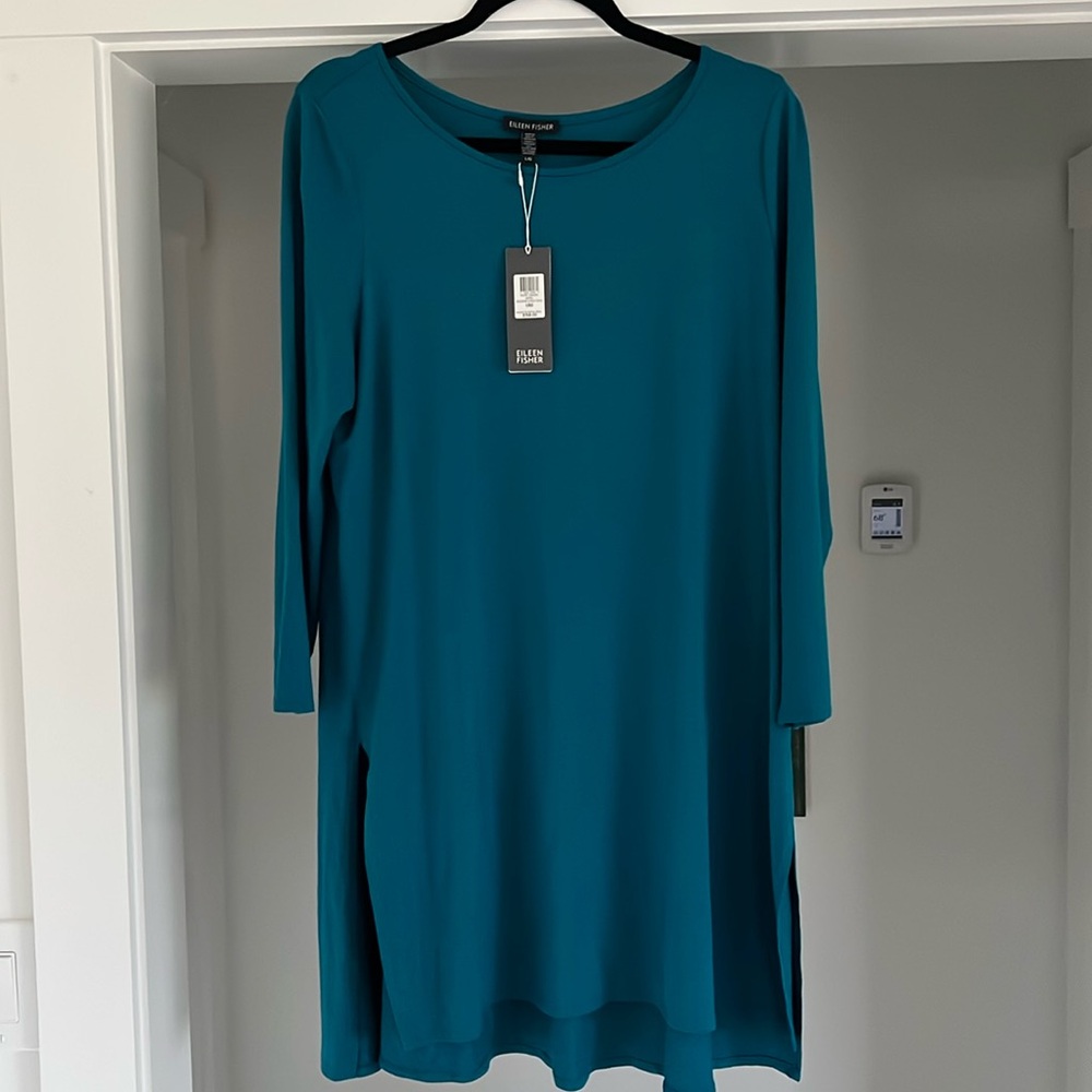 Eileen Fisher ballet neck tunic NWT size L